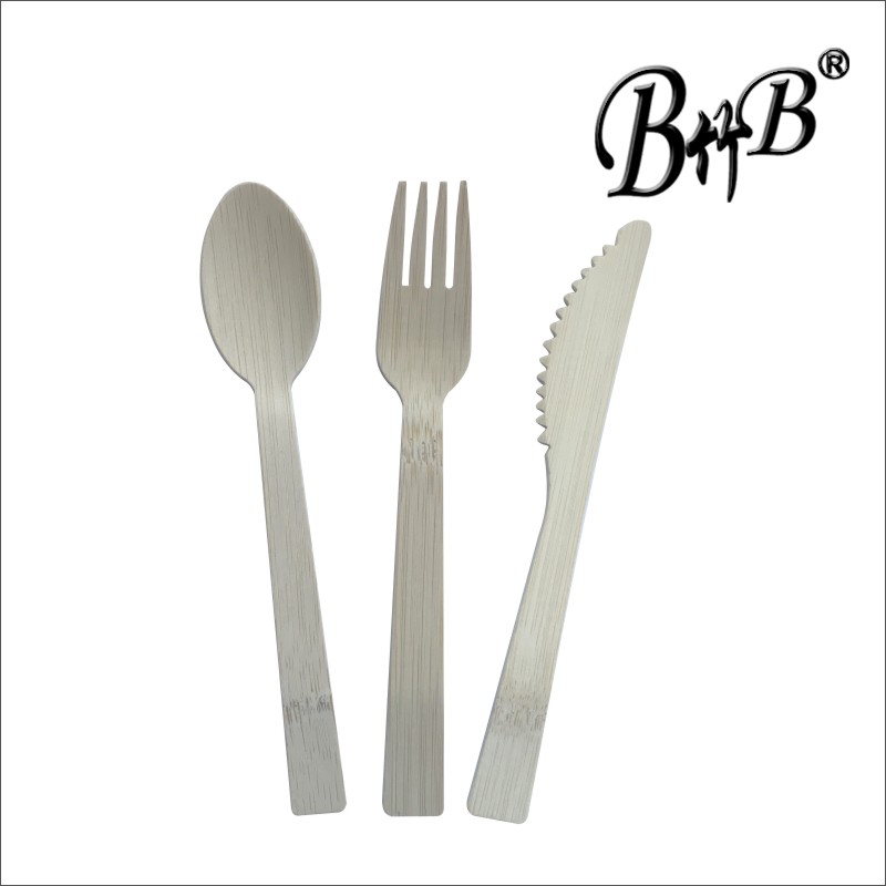Disposable bamboo cutlery