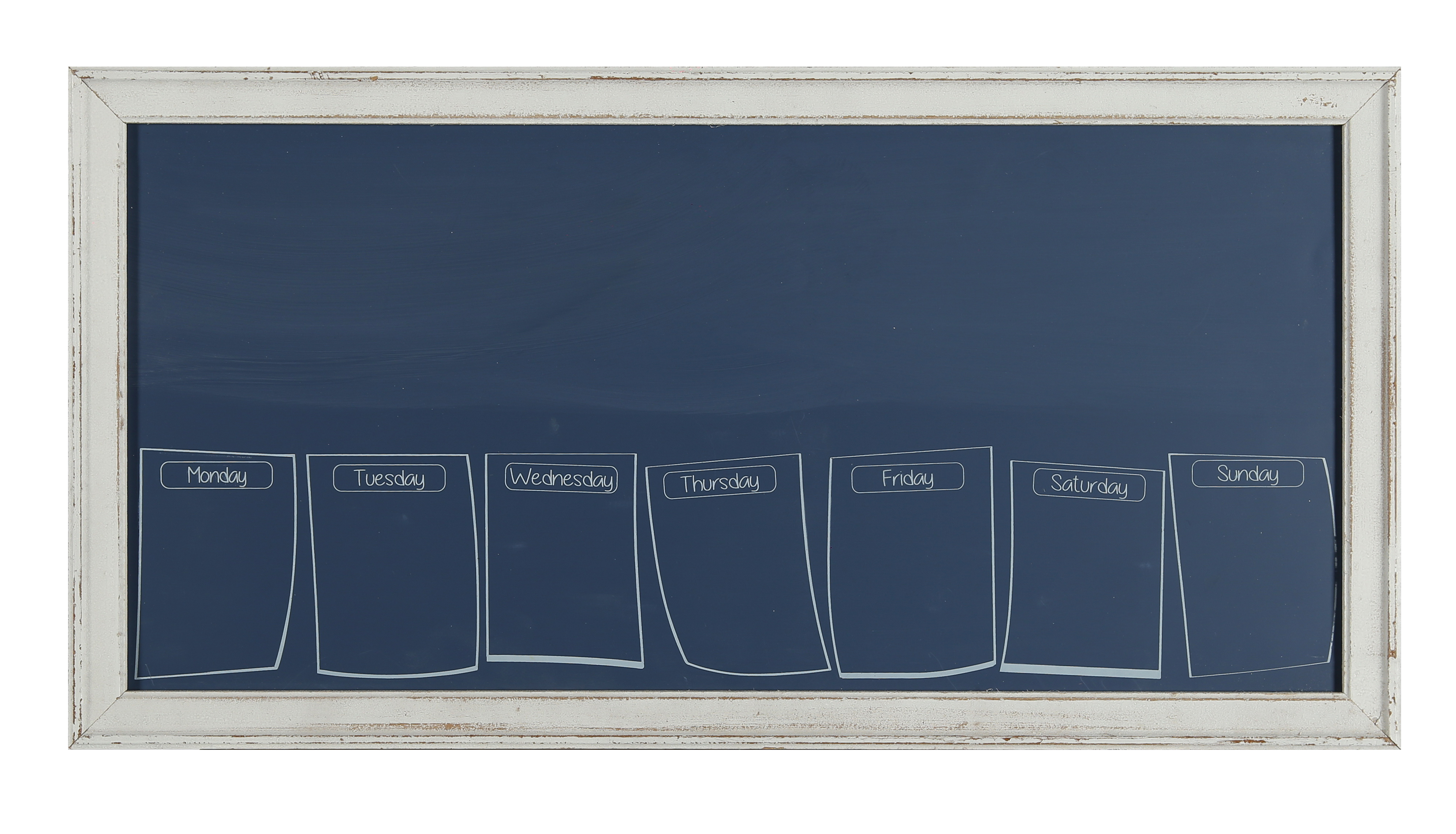 Wooden frame blue board