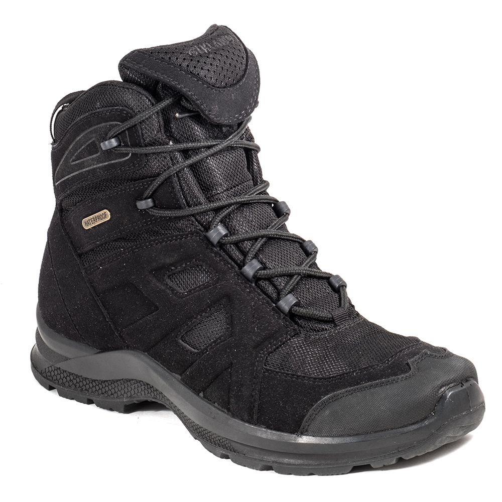 Black Men‘s waterproof athletic military and polic shoe/Men's light Hiking Boot