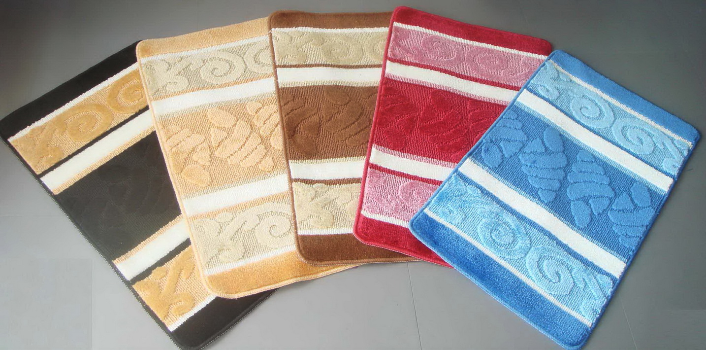 High quality Acrylic bath mat set, Home hotel fashion use bath rug, fashion bathtub bath non slip mat