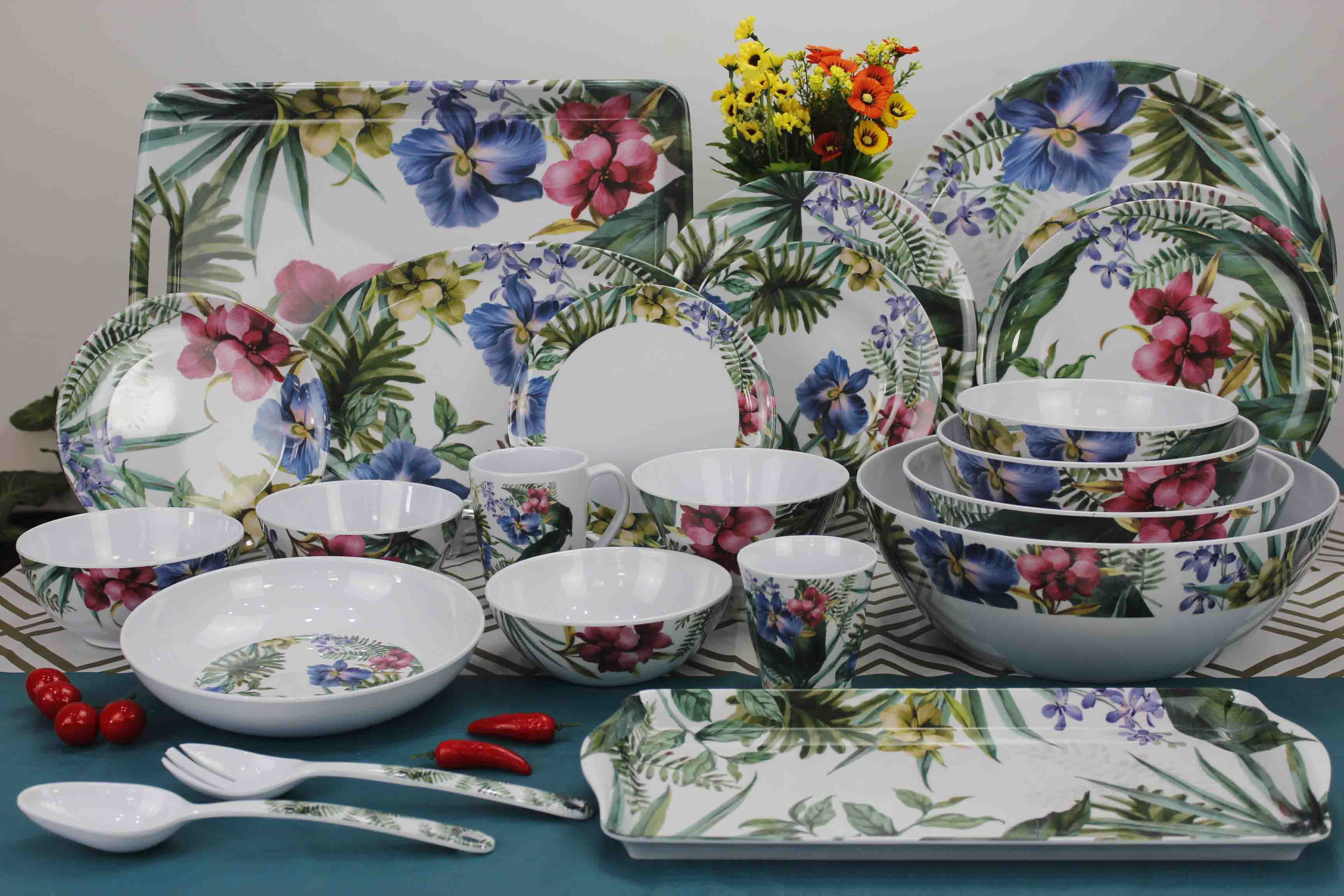 Melamine dinner set