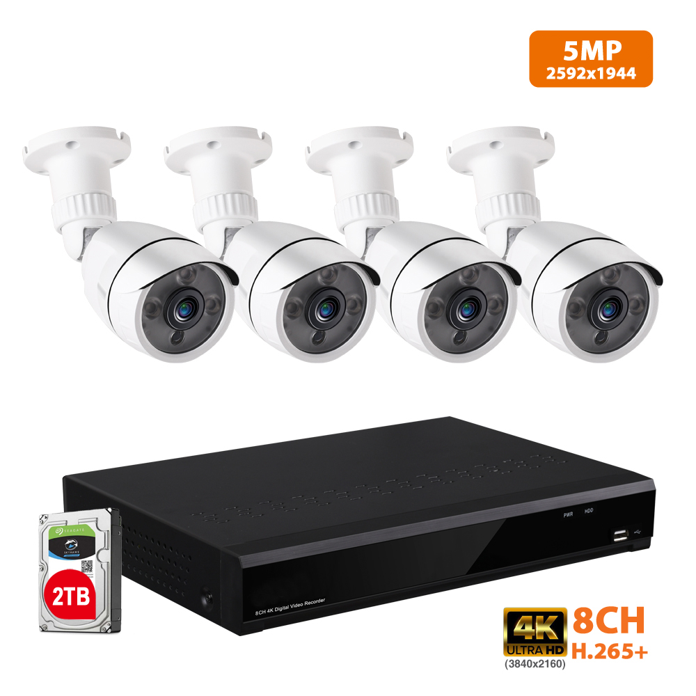 4K 5MP 8CH DVR security system