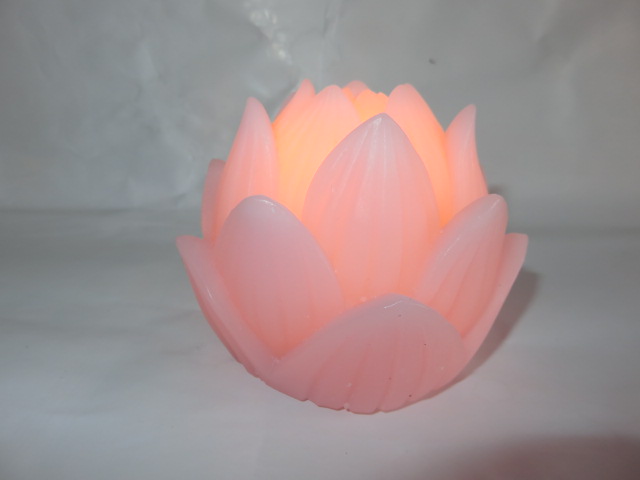 LED candle lotus D7.5cm