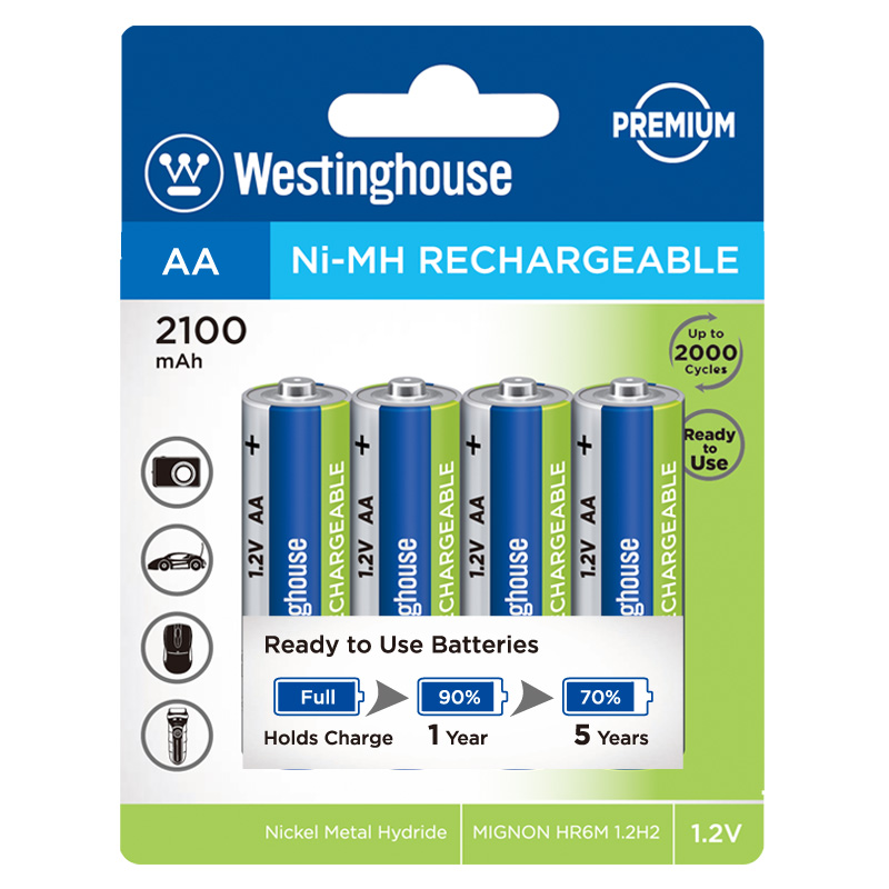 NH Rechargeable Batteries WZ-FS-NH-AA2100BP4AR