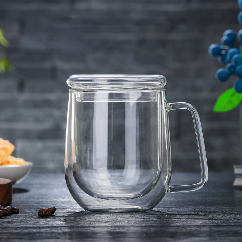 Glass coffee cup
