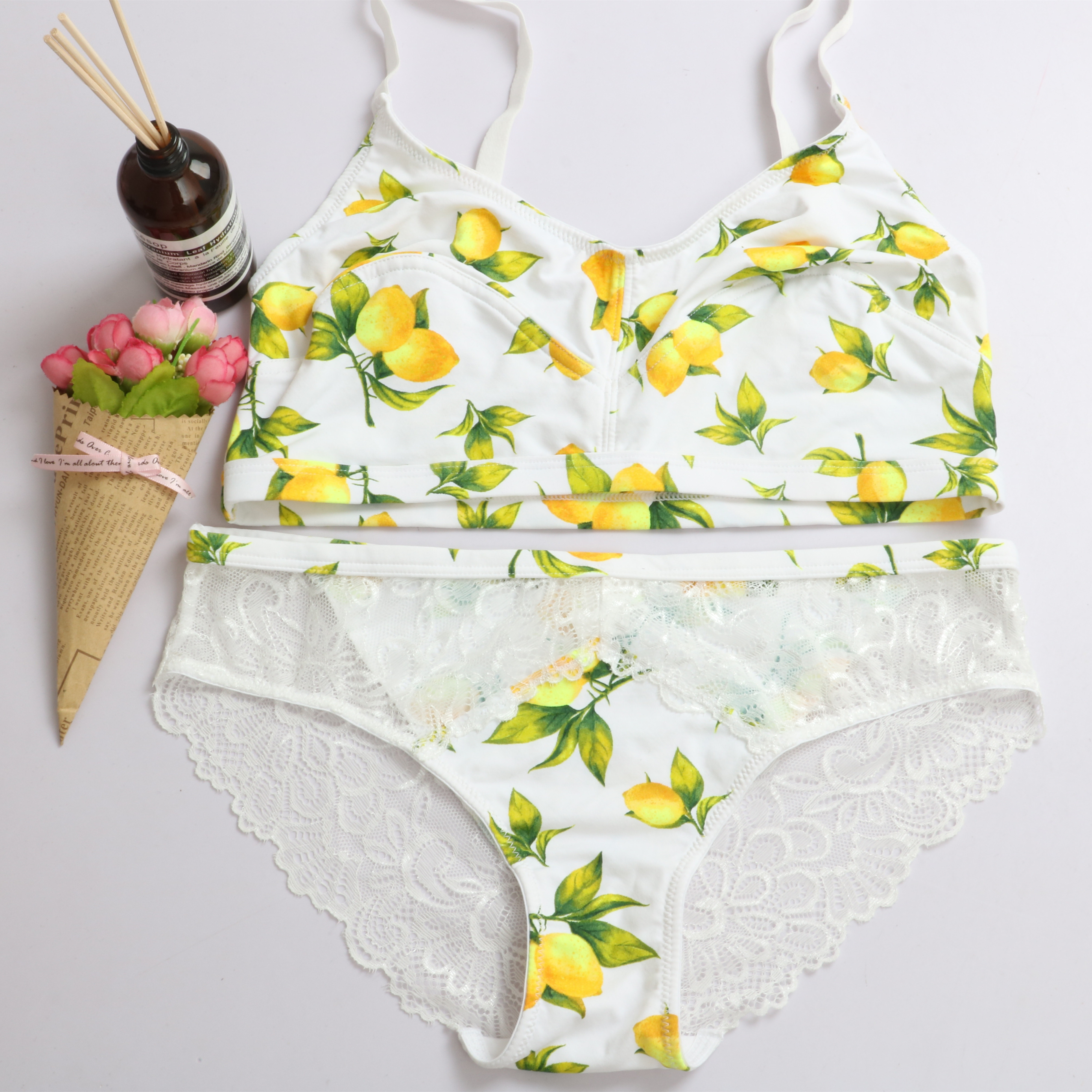 High Fashion Non-padded Bra Set