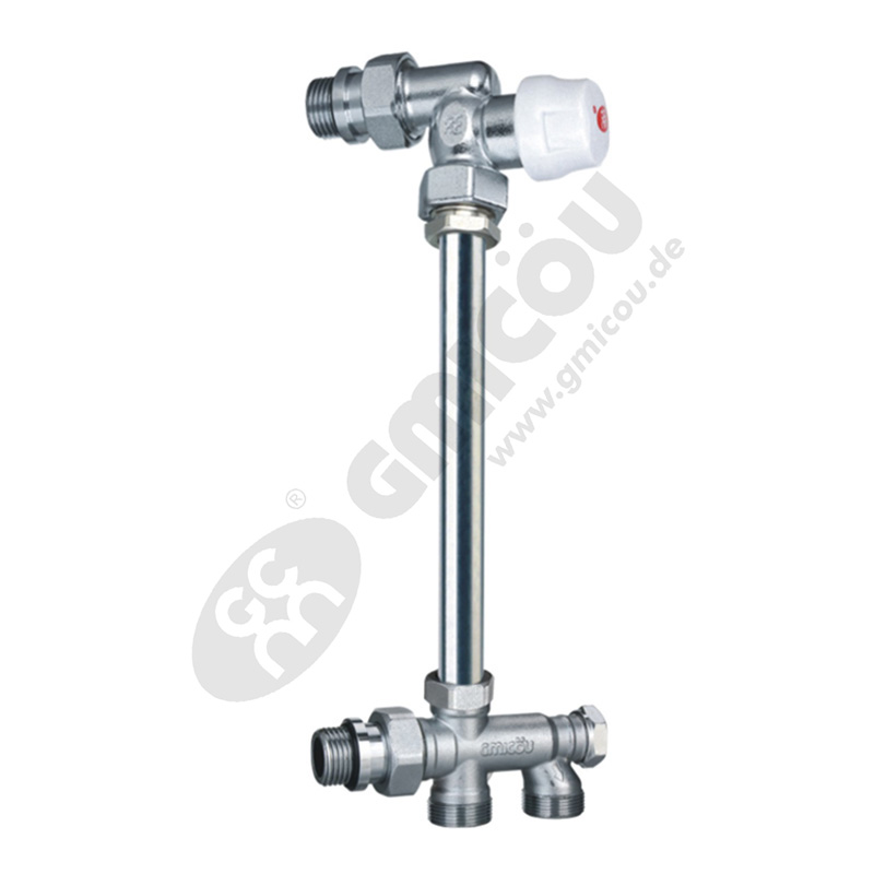 F-mode radiator valve with single-double side