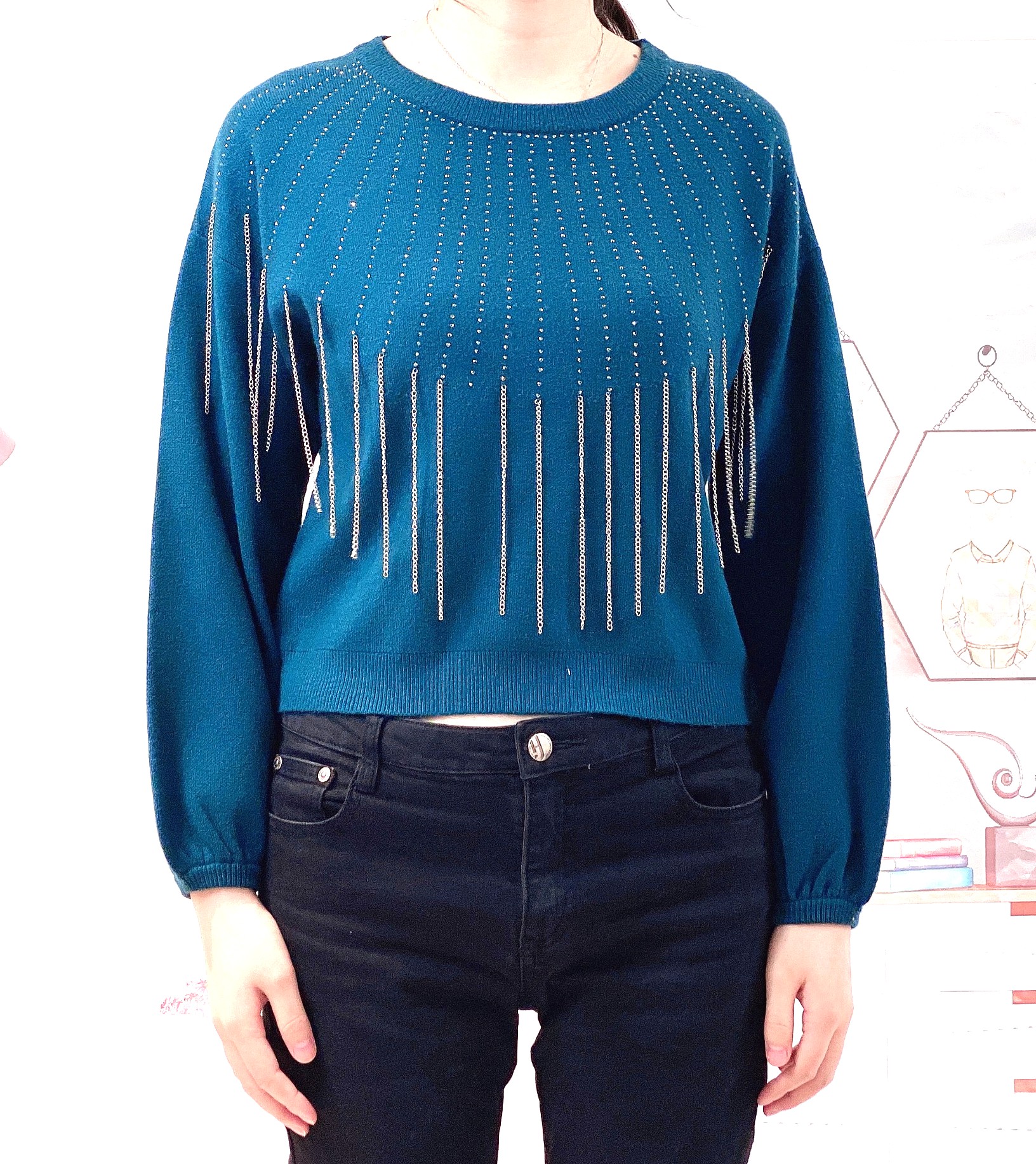 Women'jumper crew neck Sweater