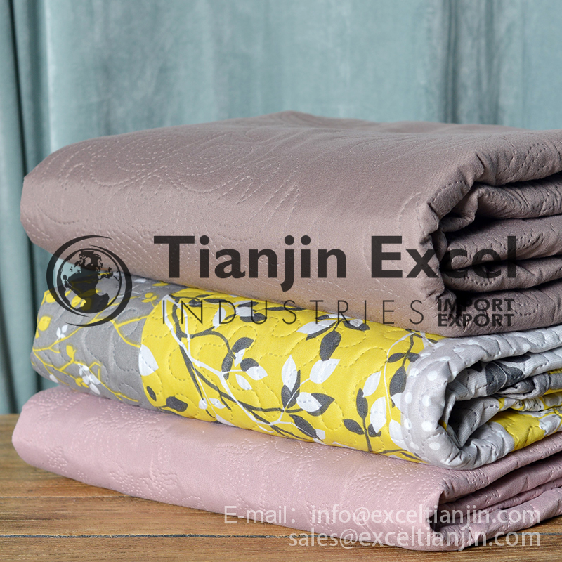 00000AA1-25 bedcover, throw - solid/printed microfiber embossed