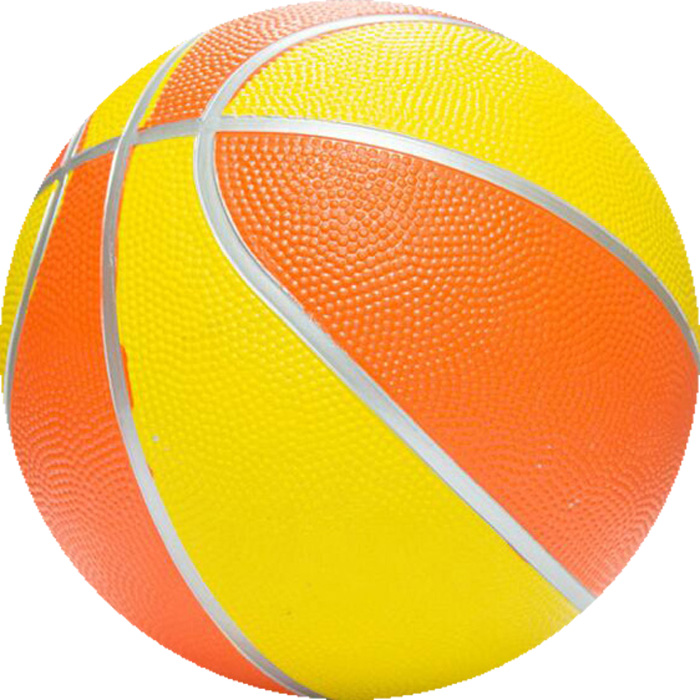 Custom wholesale colorful bright color mini rubber basketball ball for kids