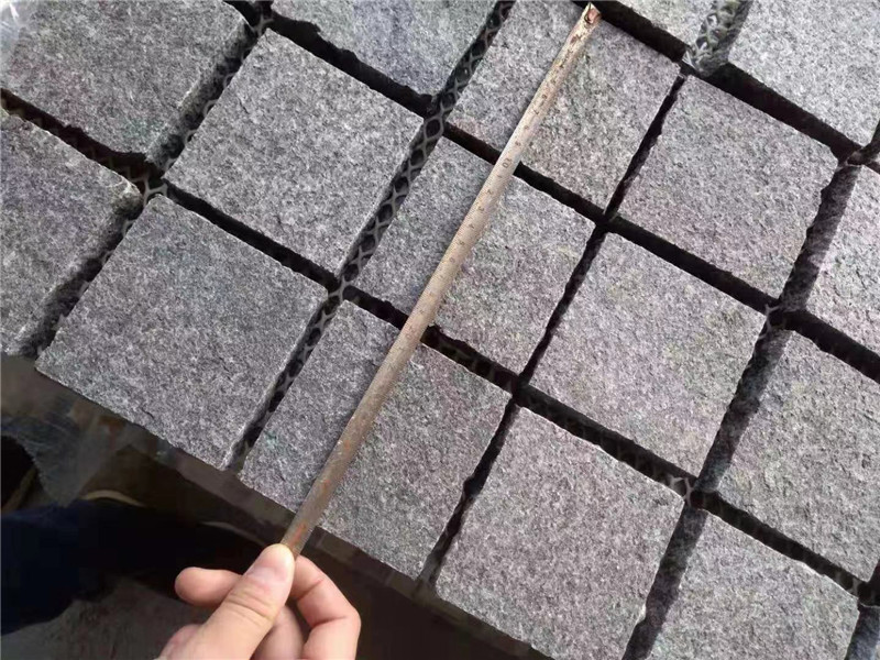 G688 basalt cobble stone on mesh