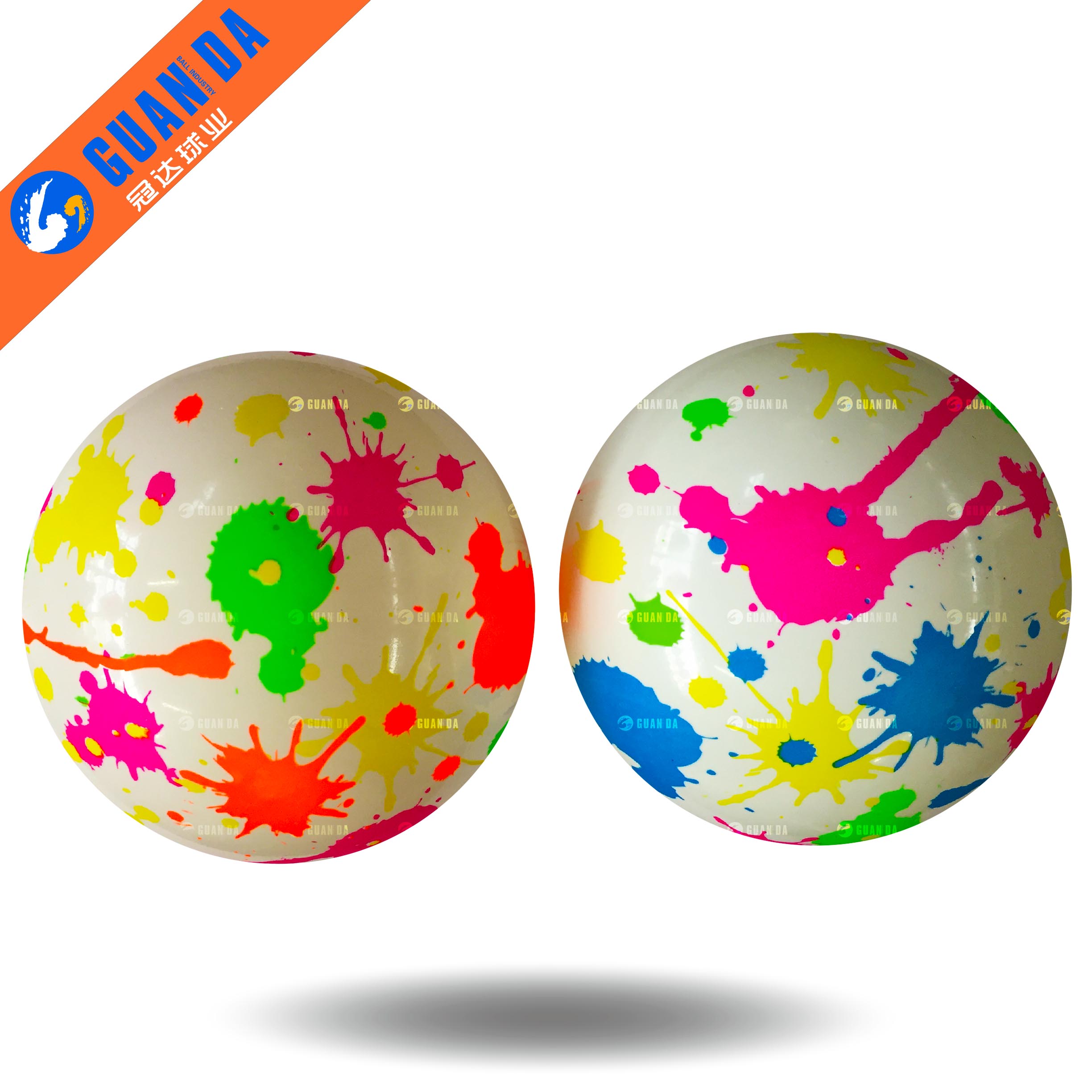 PVC BALL - Neon Splatter Playball