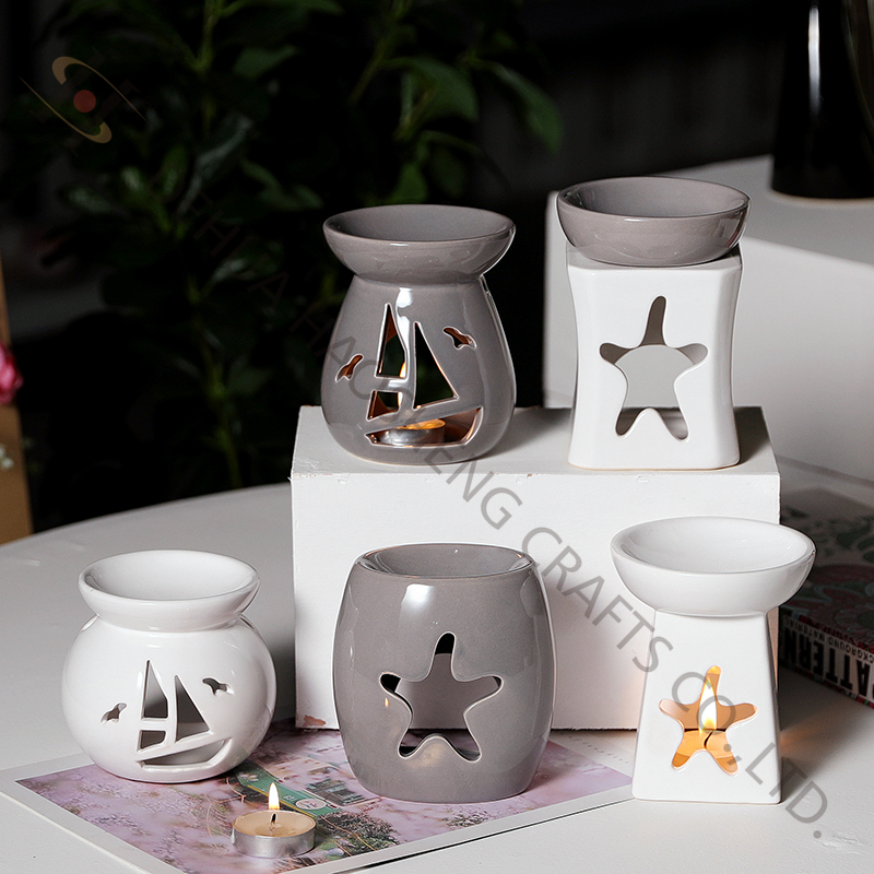 Ceramic oil Burner with hollow