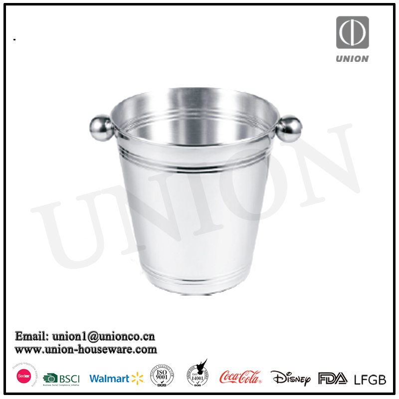 Personalized Insulated Metal OEM Logo Printed Champagne Wine ice bucket
