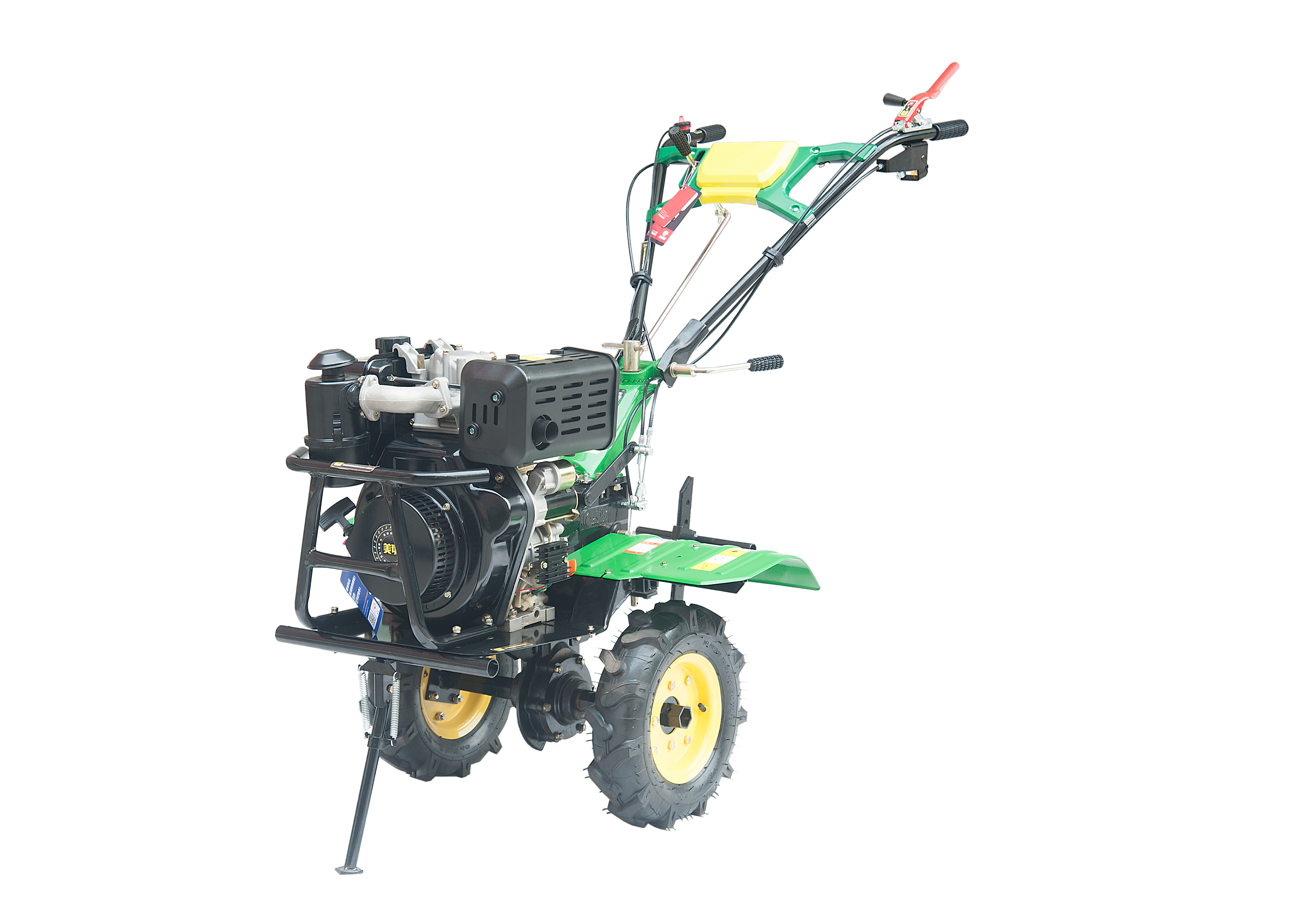 Meiqi 186D Diesel Engine 9hp Agricultural Mini Power Tiller Weeder