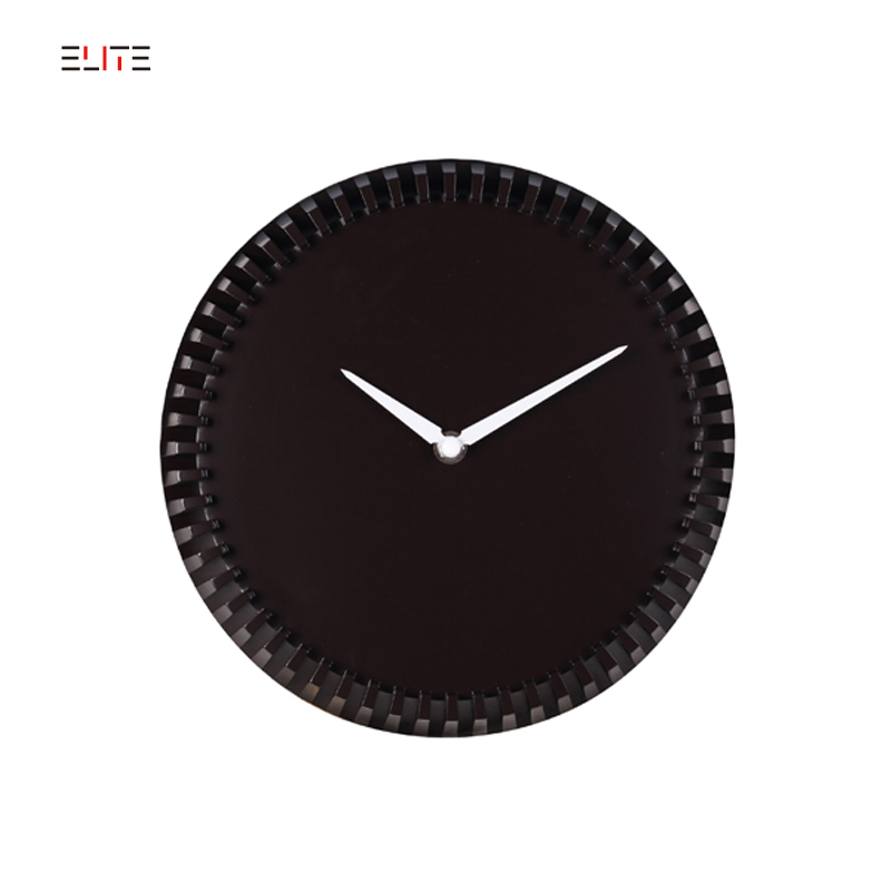 10-inch plastic wall clock with 3D edge