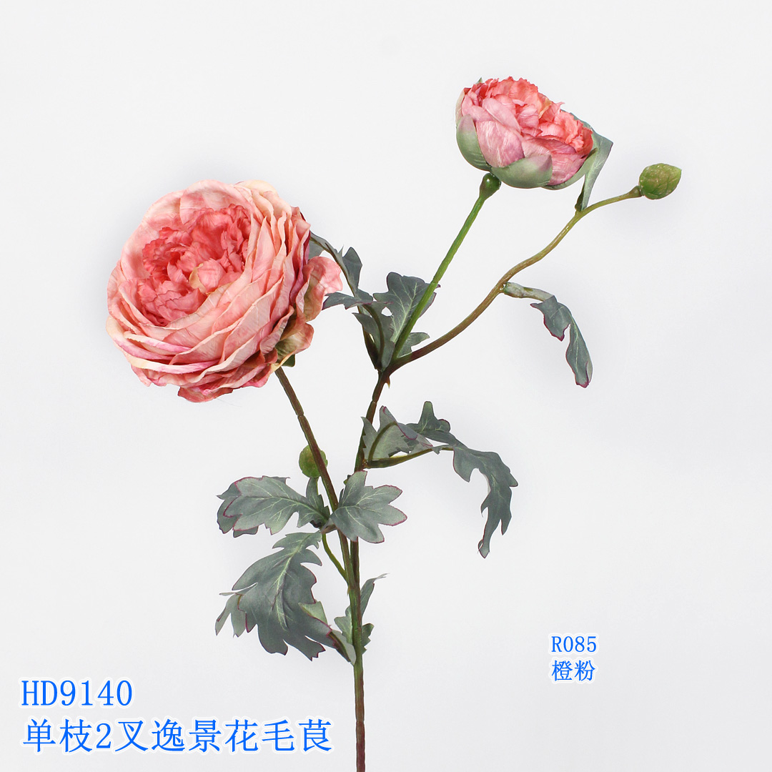 ! 0.73m Artificial Flower Artifical flowers factory home decoration wedding bridal Single Ranunculus