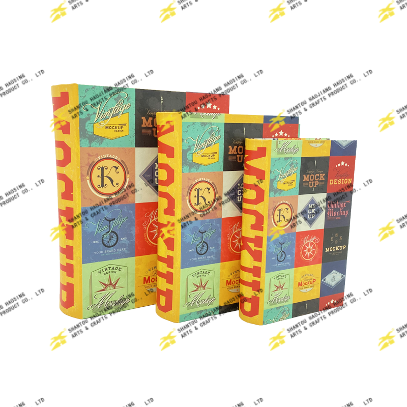 Book Shape Box With Magnet Set Of 3