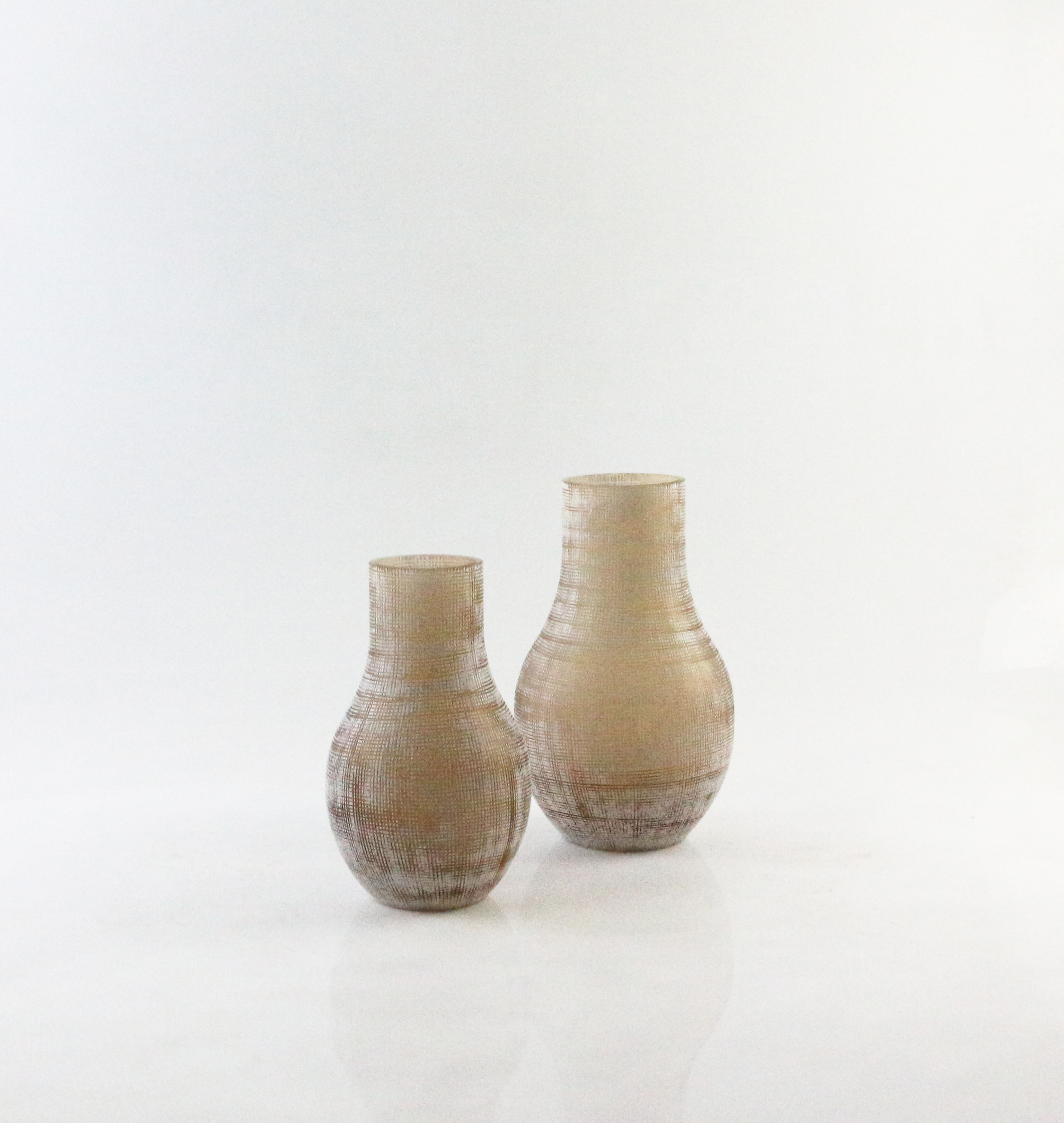 Handmade colored glass vase