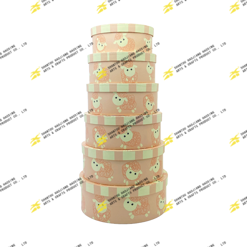 Round Hat Box Set Of 6