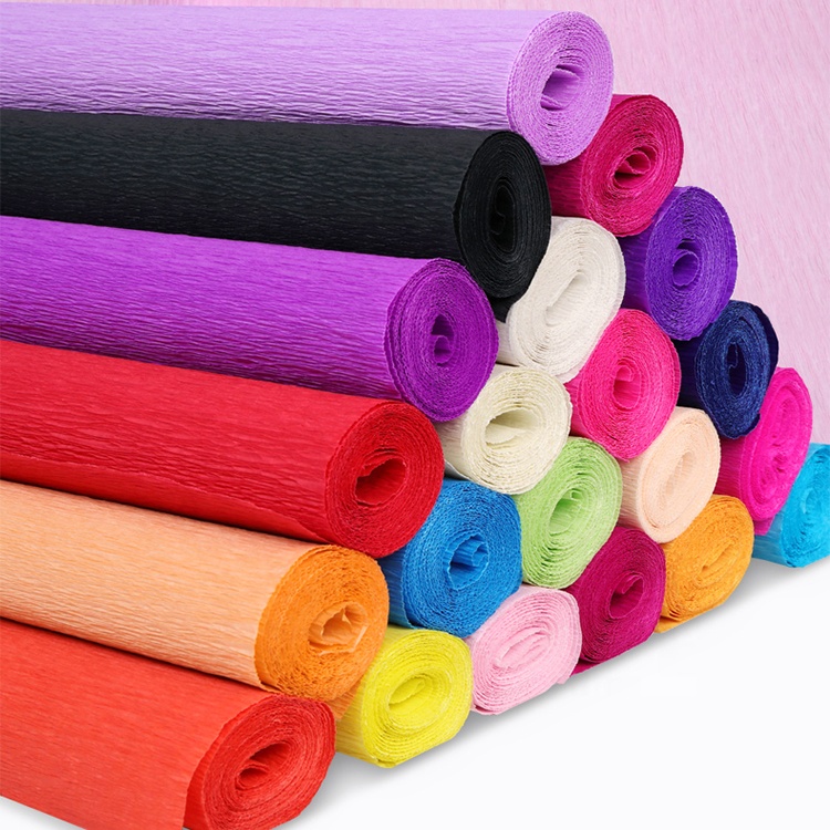 Color Crepe Paper,Crepe craft paper,Metallic Crepe paper 50x100cm,50x150cm,50x200cm