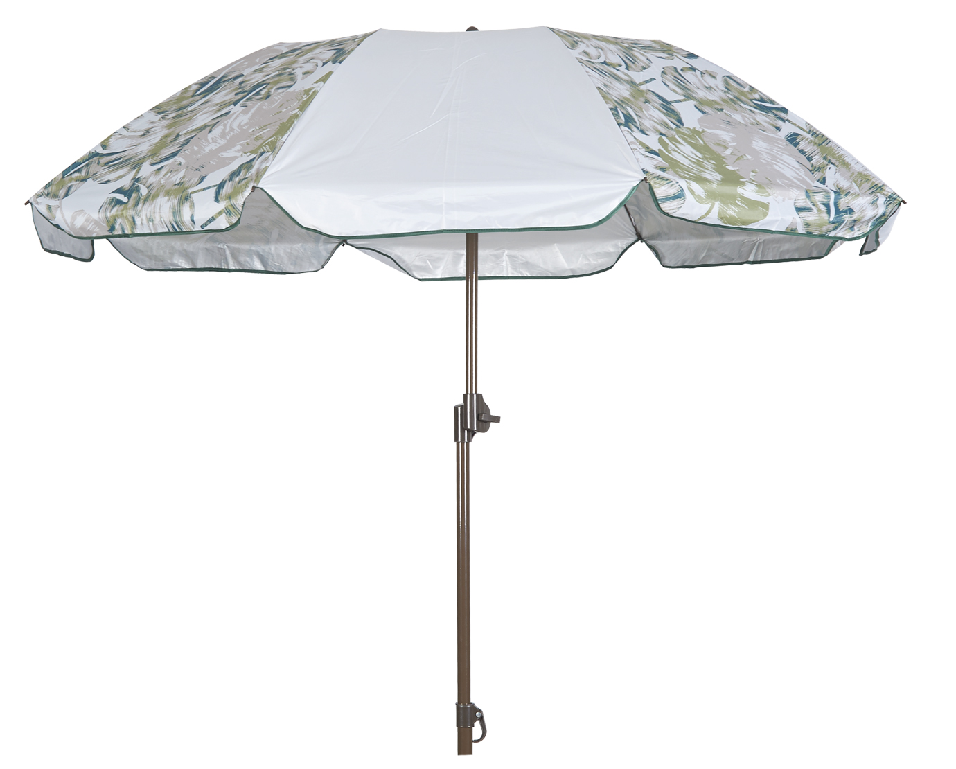 Dia 160cm 3 fold uv protection beach umbrella 180°plastic tilt umbrella
