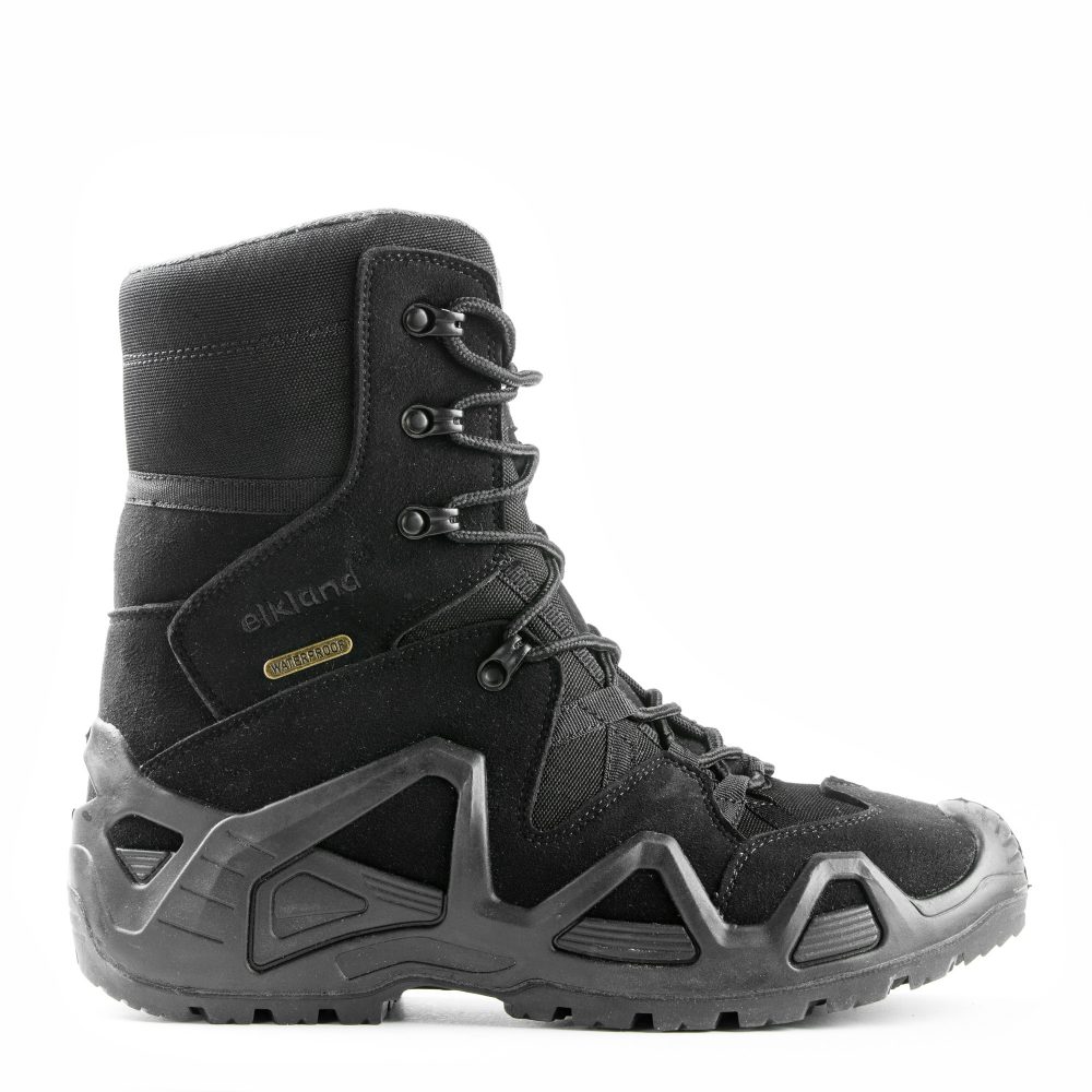 Black Men‘s high cut waterproof tactical boot/ outdoor shoe /hiking shoe