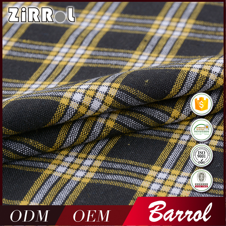 Vissy Top Quality Yarn Dyed Fabric Multi Check Cotton Tc 65/35