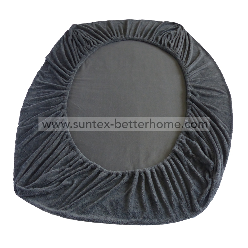 Super Warm 100%Polyester Teddy Fleece Fitted Sheet Mattress Protector