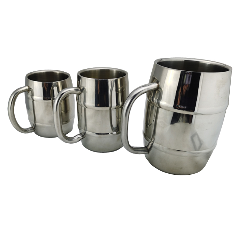 Stainless steel beer mug
