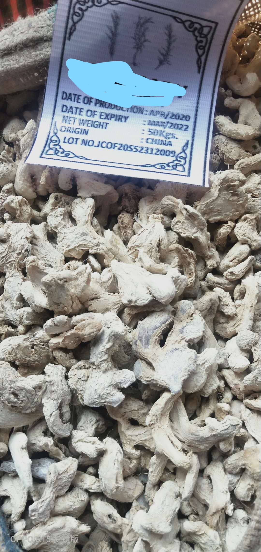 Dry Ginger 50KG