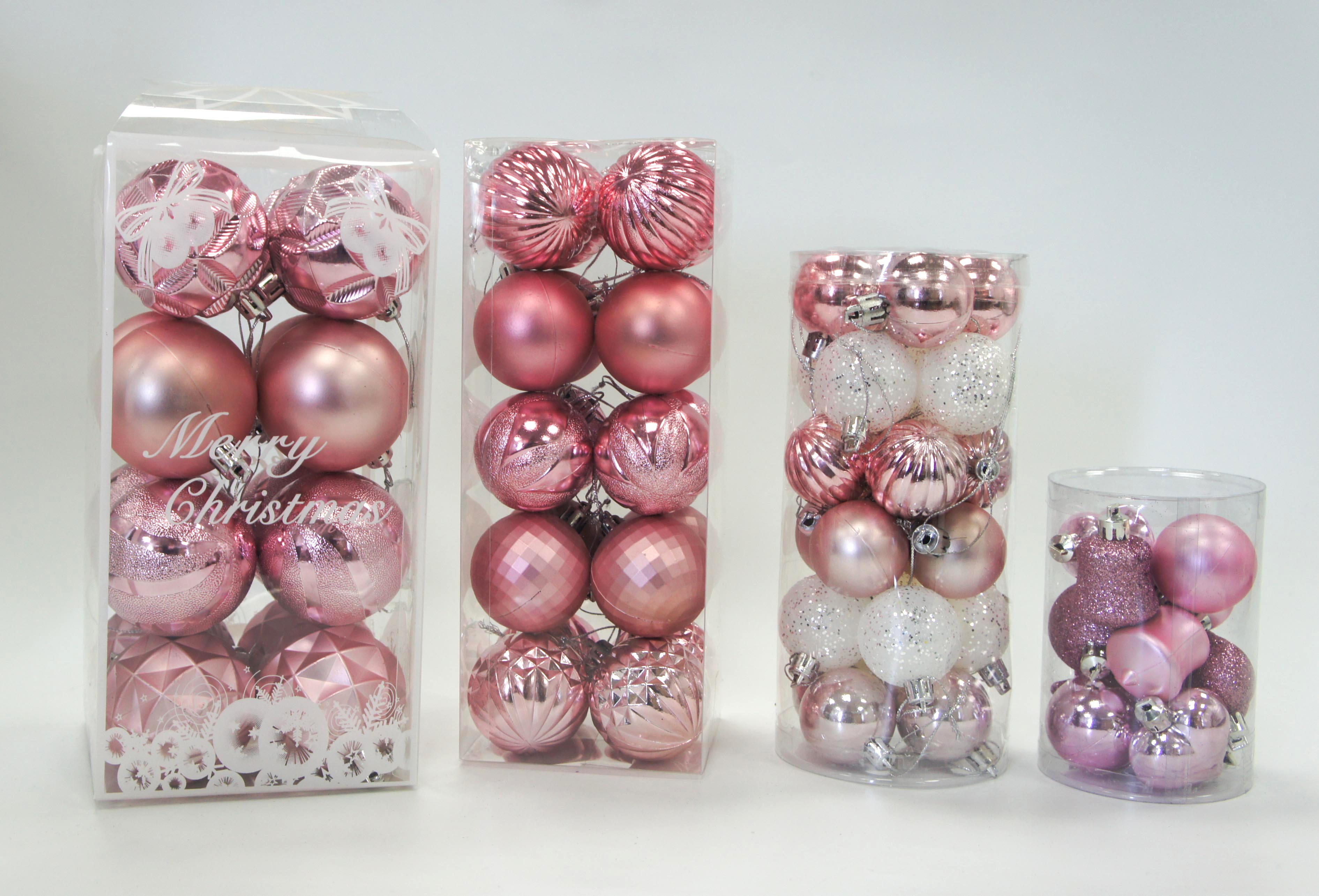 Pack a Christmas ball in pink