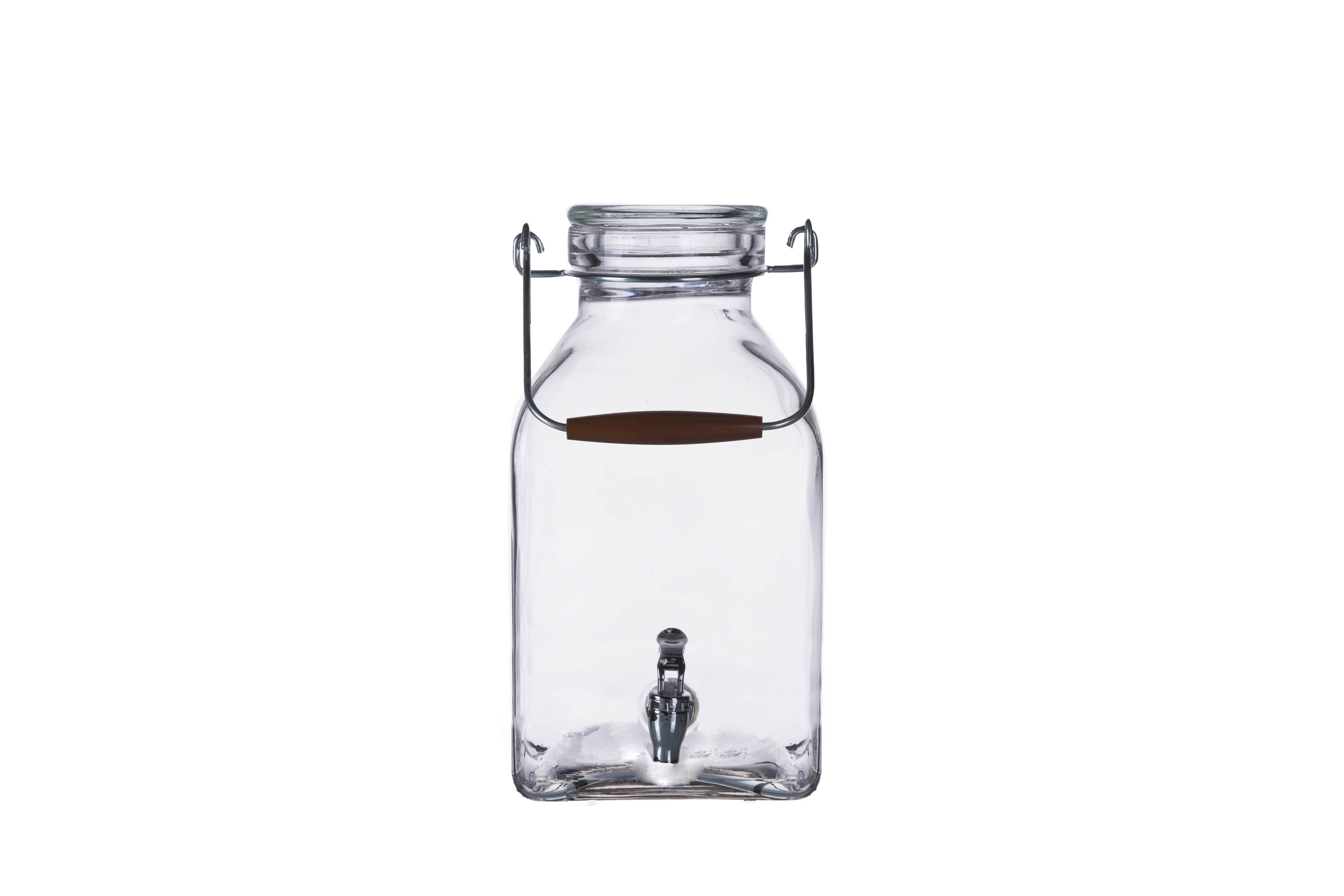 Glass beverage dispenser