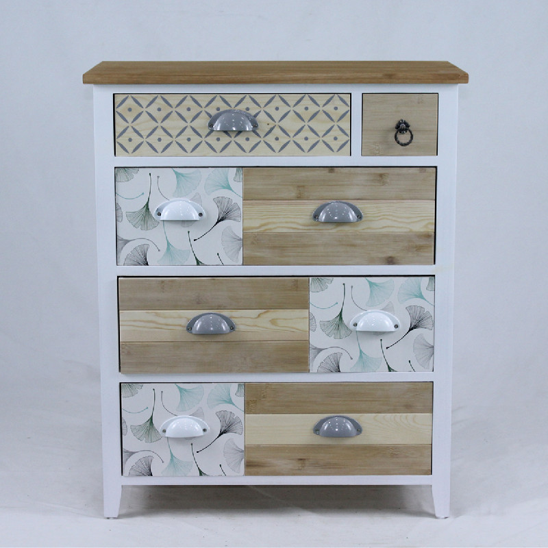 Chest of 8 Drawers white wholesale wooden cabinet with printer drawers