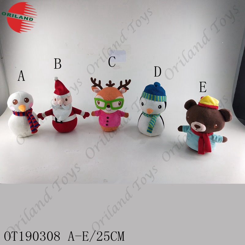 Oriland knit Christmas stuffed animals Santa Claus soft toy