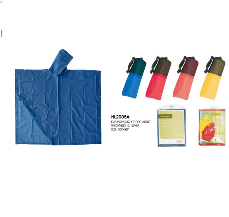 Promotion PEVA Rain Poncho Raincoat