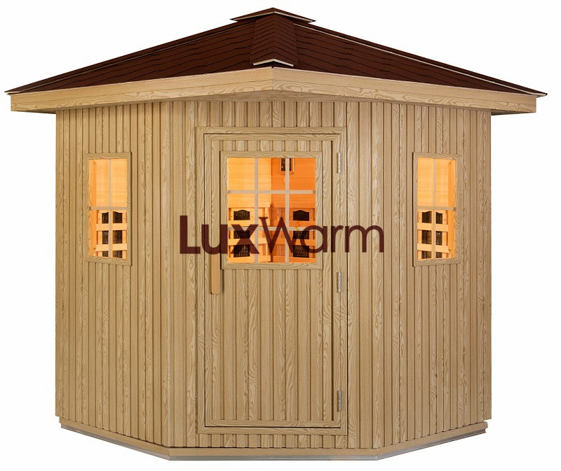 Outdoor infrared sauna