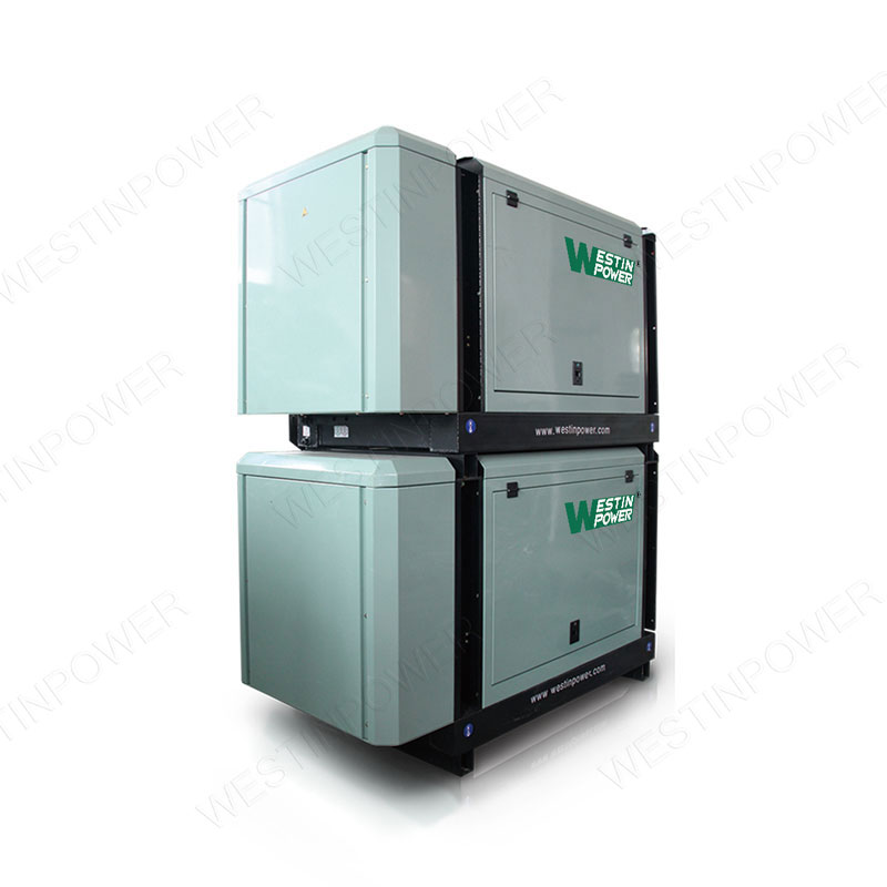 Double deck loading diesel generator set