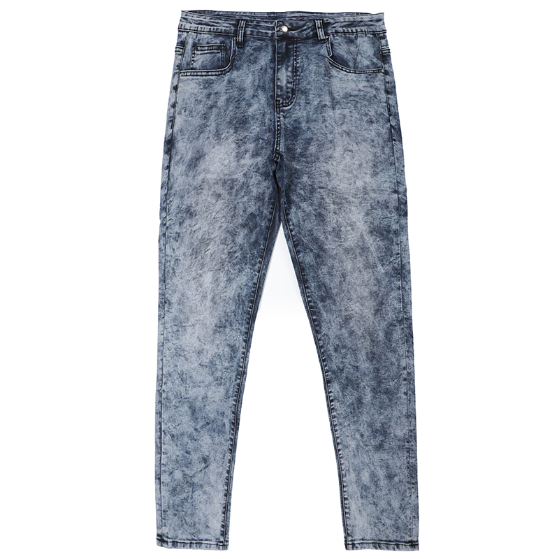 Fashion Bleach wash jeans men's denim jeans trousers sinny jeans G2091