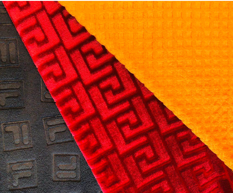 3D embossed flannel