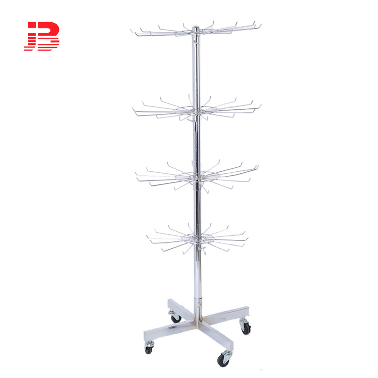 4 layers hanging display rack