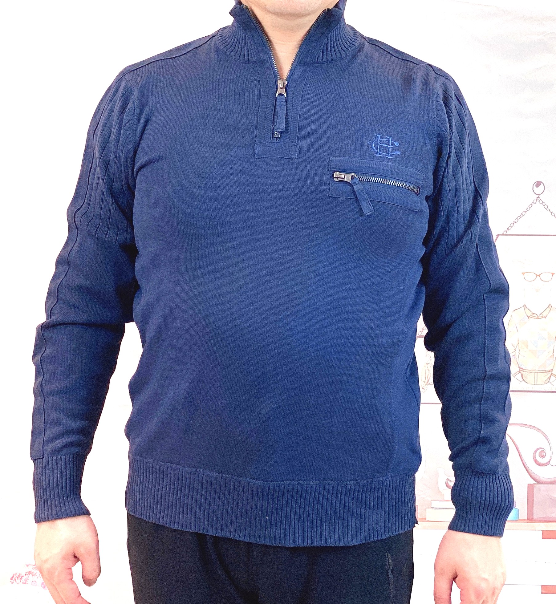 Men's half Zipper pullover