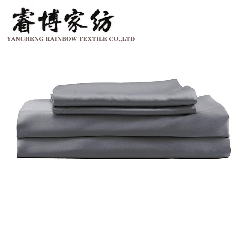 Luxury microfiber polyester 4pcs bed sheet set adult