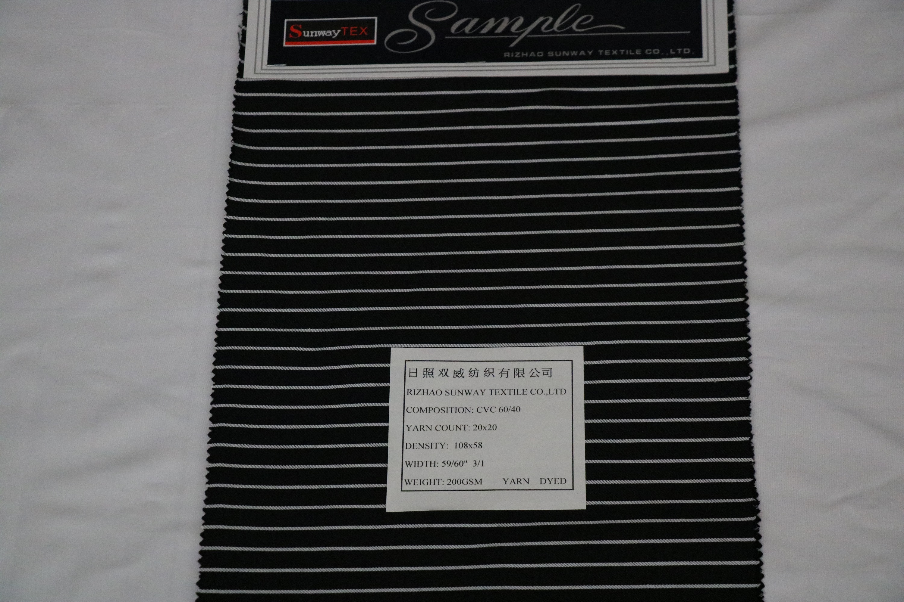 Cvc 60/40 200gsm Yarn Dyed