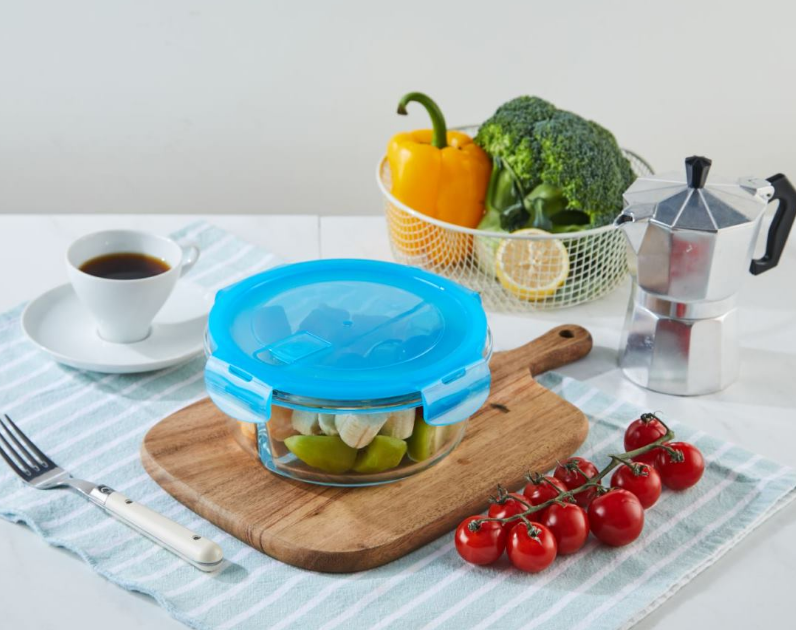 Sapu Glass Box Round 950ml