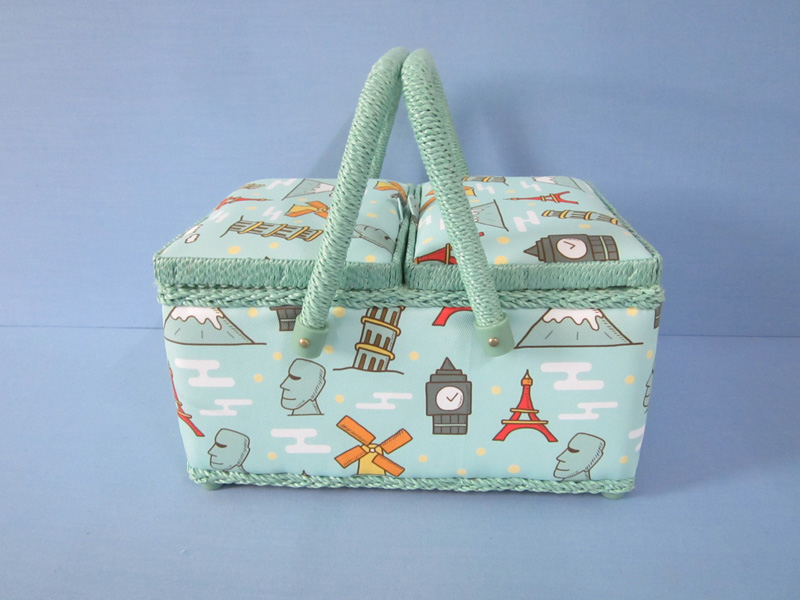 PP Cord Twin Lidded Sewing Box, with HP Tray