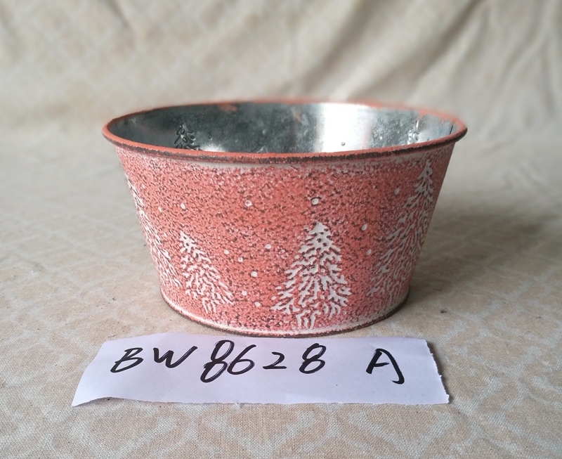 Round zinc bowl