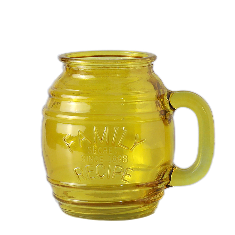 Glass drinking jar