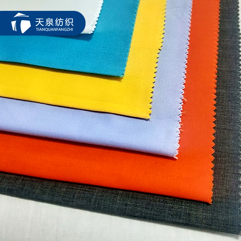 TC white and dyed shirt fabric 110*76