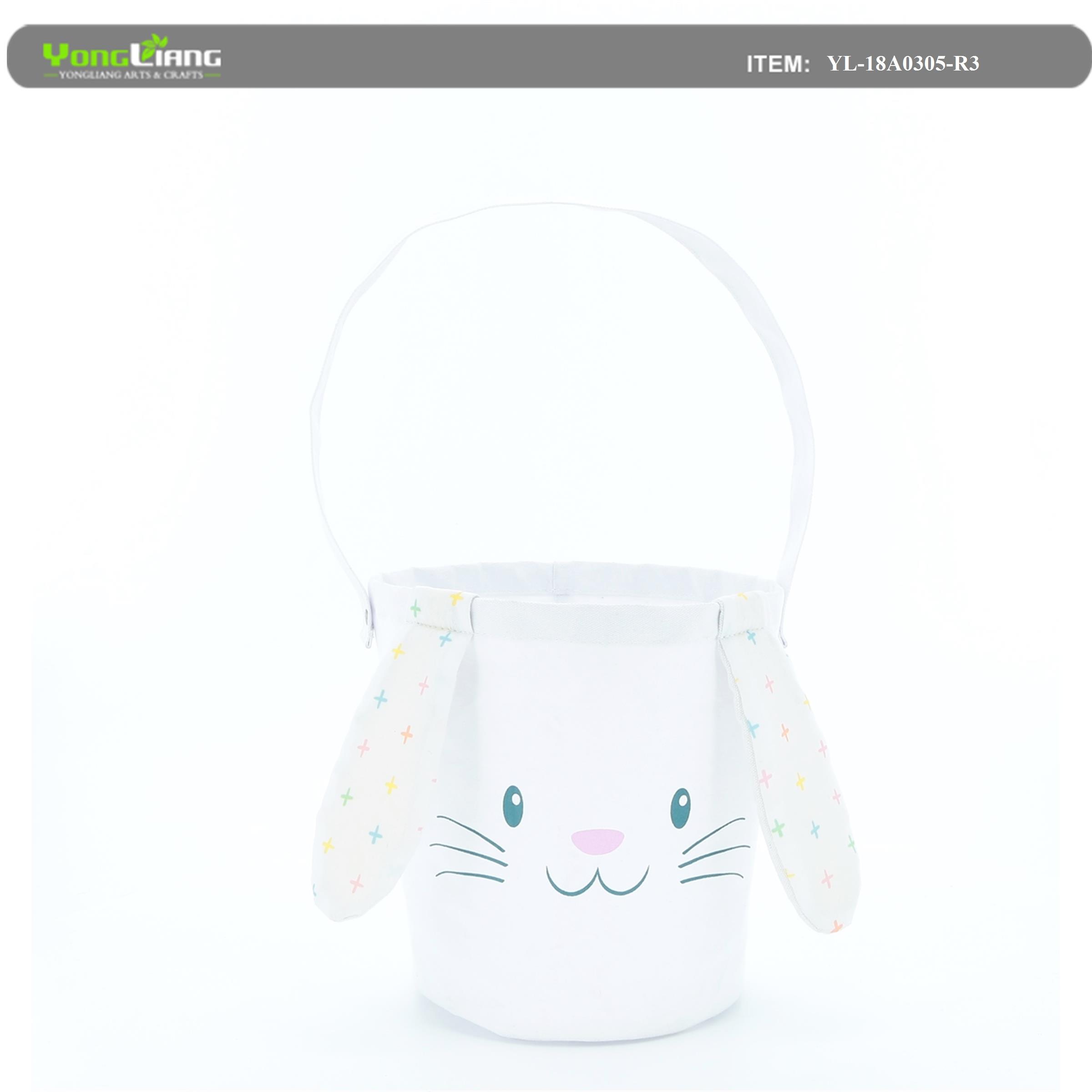 Rabbit Canvas basket